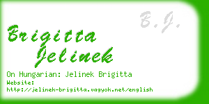 brigitta jelinek business card